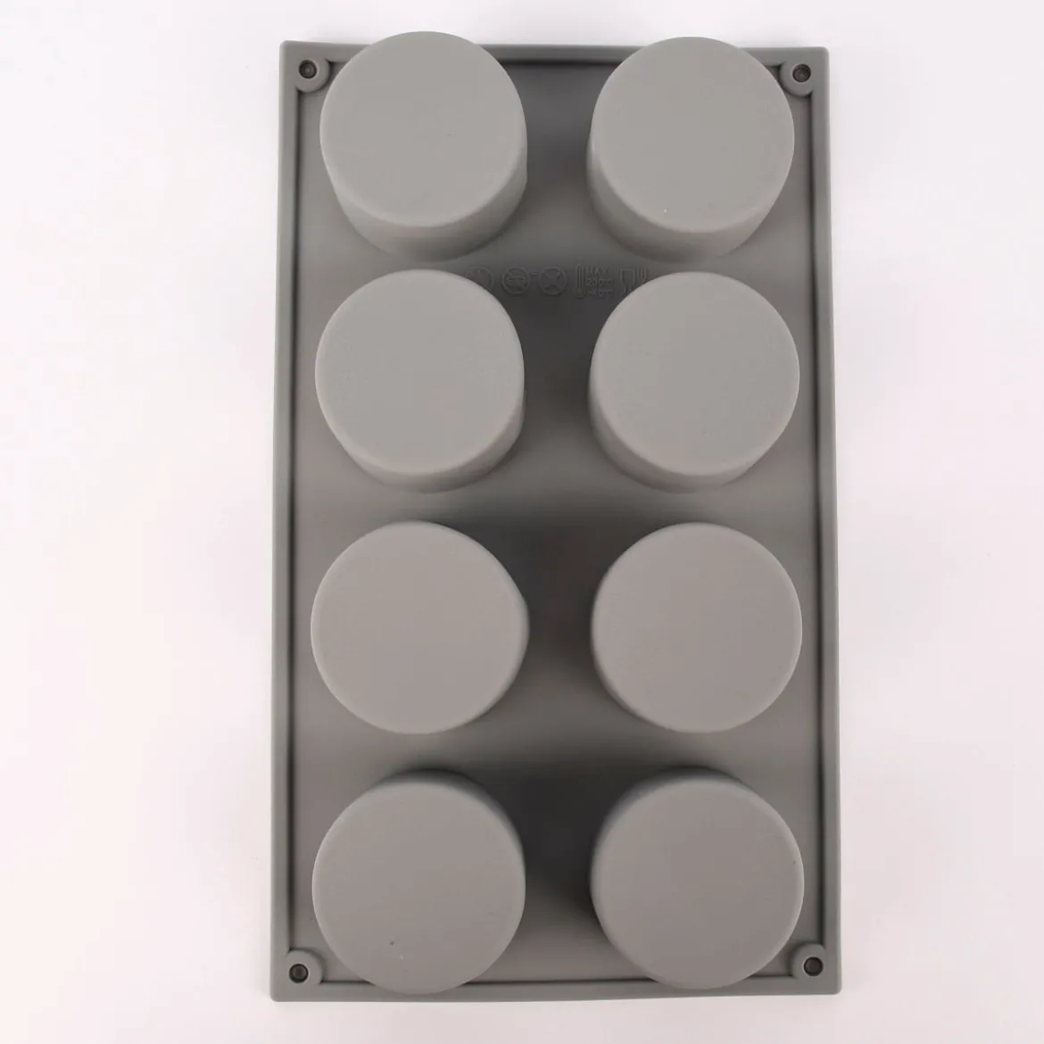 Rico Design Seifengießform rund für 8 Stück 5,7x3cm