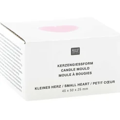 Rico Design Silikonform Kerzengießform kleines Herz 6x5,6x3,3cm