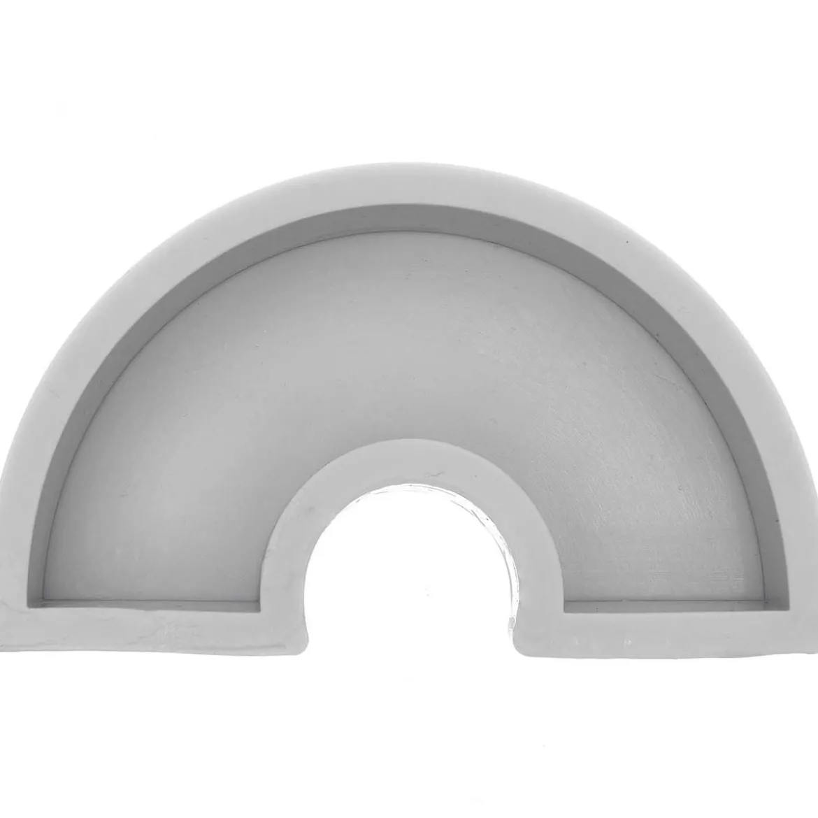 Rico Design Silikonform Kerzengießform Regenbogen flach 11,8x6,9x3cm
