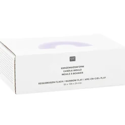Rico Design Silikonform Kerzengießform Regenbogen flach 11,8x6,9x3cm