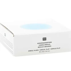 Rico Design Silikonform Kerzengießform Kreis flach 10x10,3x3cm