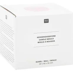 Rico Design Silikonform Kerzengießform Kugel 7,4x7,4x6,5cm