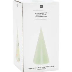 Rico Design Silikonform Kerzengießform Sternenkegel 7x7x13,5cm
