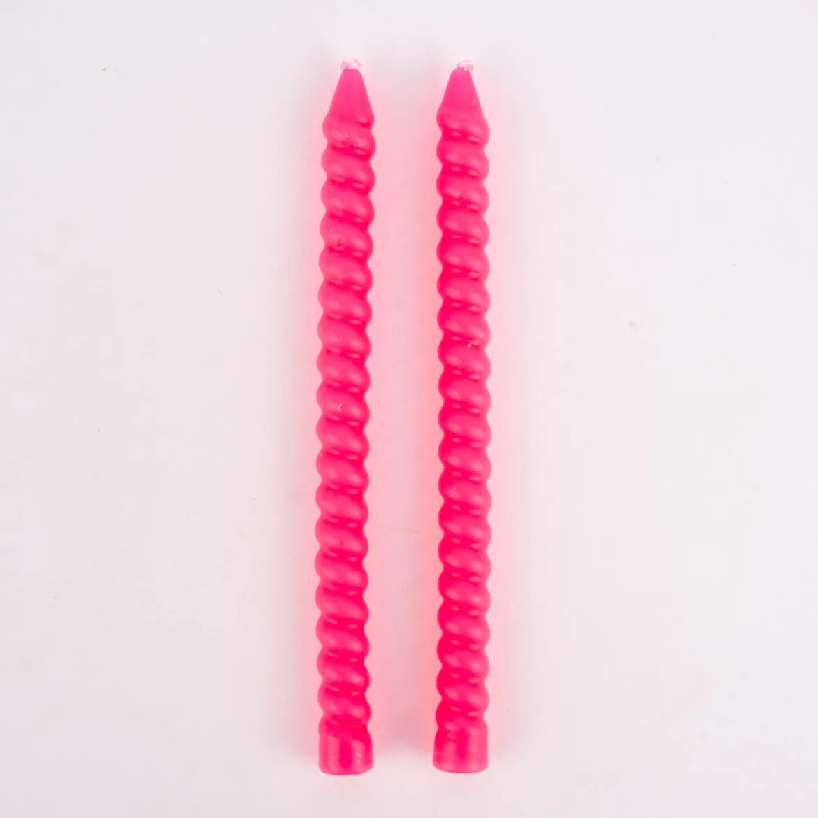 Rico Design Spiralkerze Stabkerze schmal einfarbig 2 Stück 18,5x1,4cm verschiedene Farben