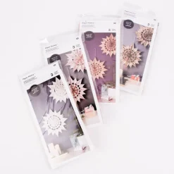 Rico Design Sterne Papiertüten Set einfarbig hellbraun 24 Tüten