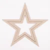 Rico Design Stern Graukarton natur goldfarbig 30x28,5cm