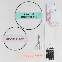 Rico Design Stickerblock Alphabet Neon rot pink 16 Blatt