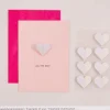 Rico Design Sticker Herzen Wabenpapier weiß 8 Stück