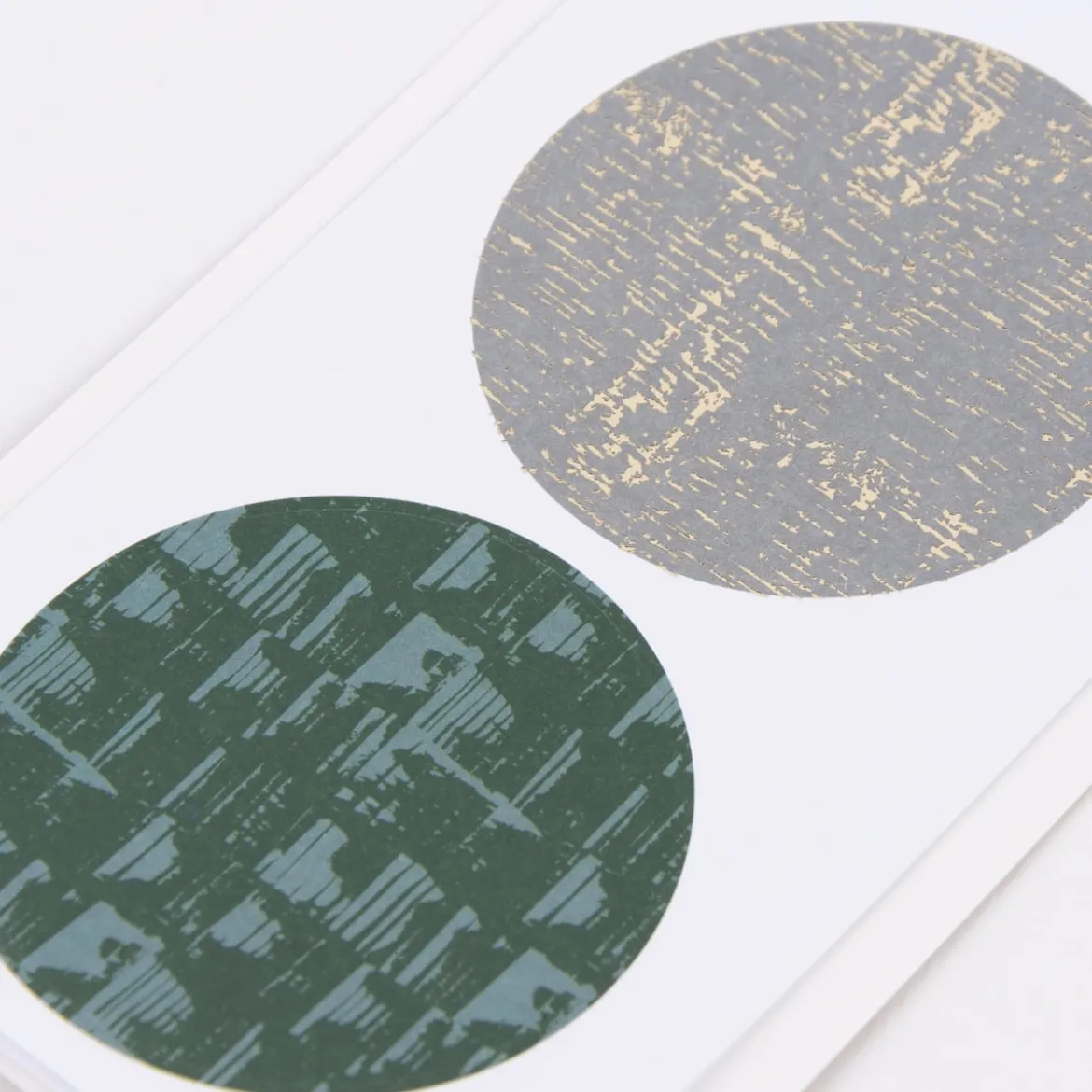 Rico Design Sticker Struktur Grün rund 4 Blatt 20 Stück