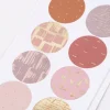 Rico Design Sticker Struktur Mauve rund 4 Blatt 20 Stück