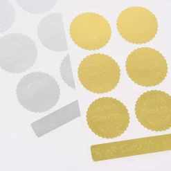 Rico Design Sticker Thank You 28 Stück verschiedene Farben