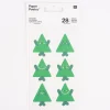 Rico Design Sticker verschiedene Motive Tannenbäume grün rosa altrosa 4 Blatt