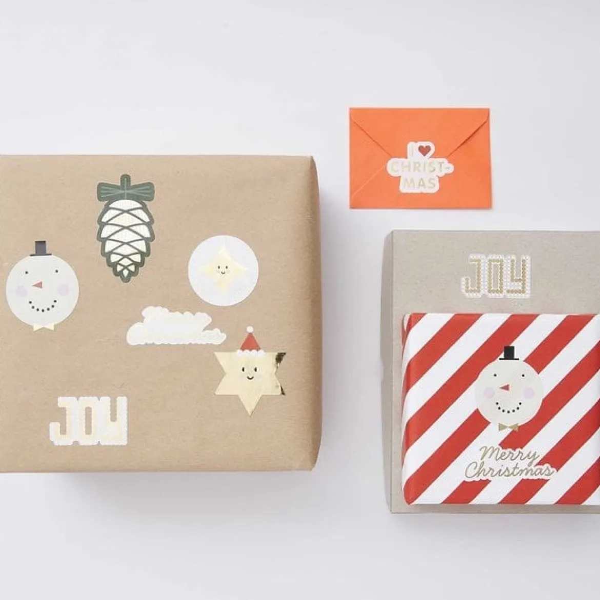 Rico Design Sticker Weihnachten I love Christmas verschiedene Motive 120 Stück