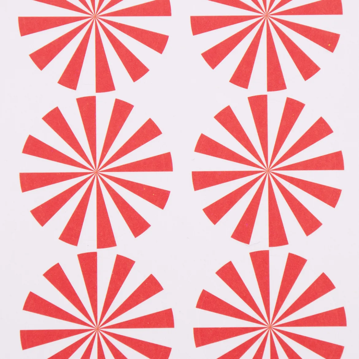 Rico Design Sticker Zuckerstange rot weiß 4 Blatt