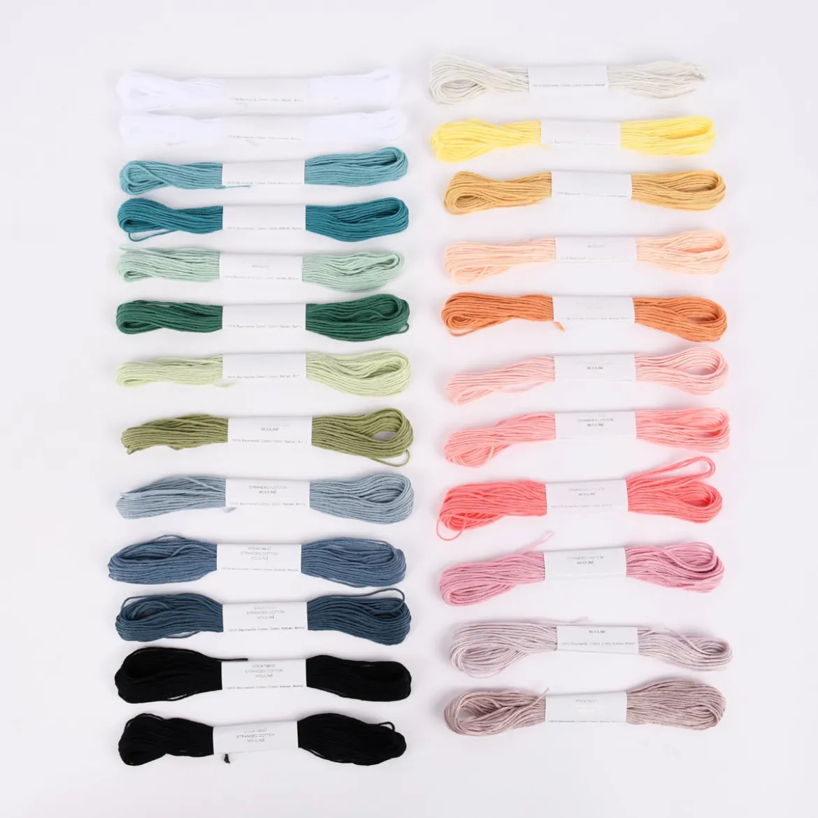 Rico Design Stickgarn Set Multicolour Pastell 24teilig