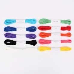 Rico Design Stickgarn Set Rainbow 10teilig