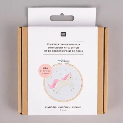 Rico Design Stickpackung Einhorn 10cm