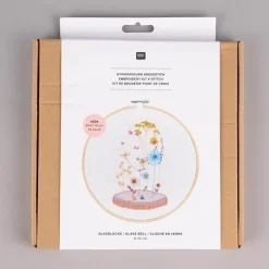 Rico Design Stickpackung Glasglocke 20cm