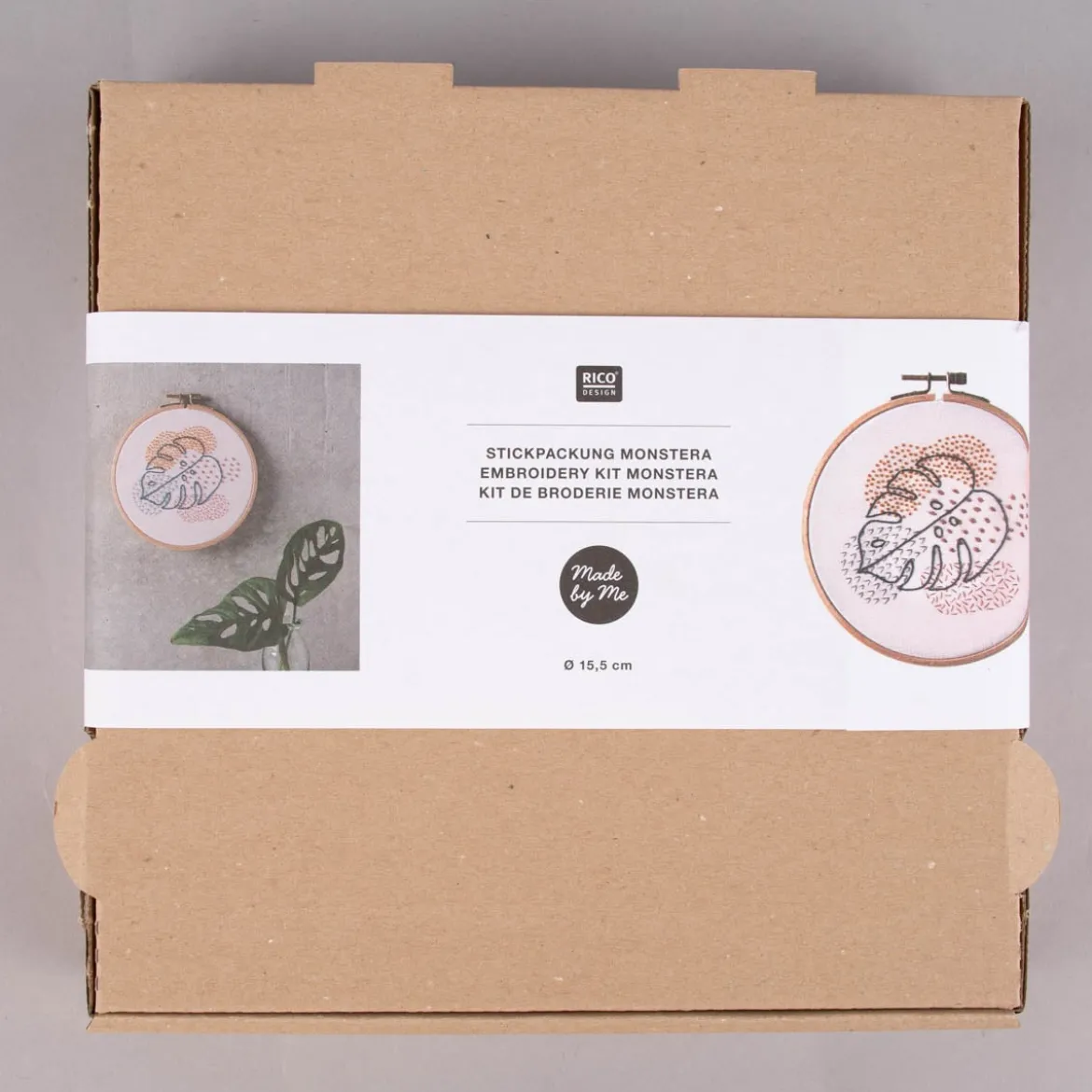 Rico Design Stickpackung Monstera 15,5cm