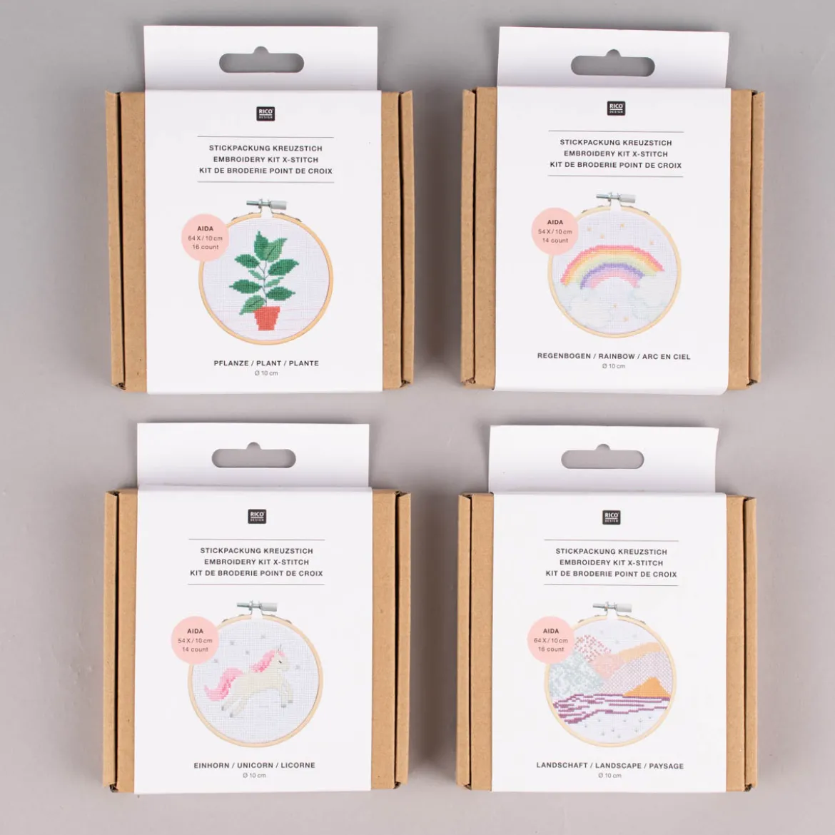 Rico Design Stickpackung Pflanze 10cm