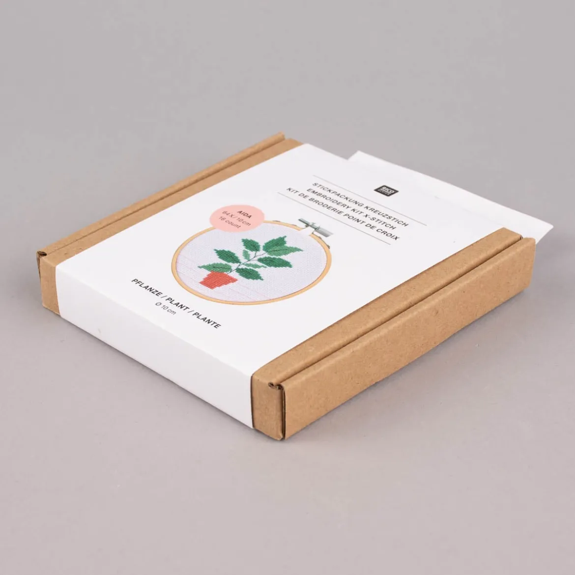 Rico Design Stickpackung Pflanze 10cm
