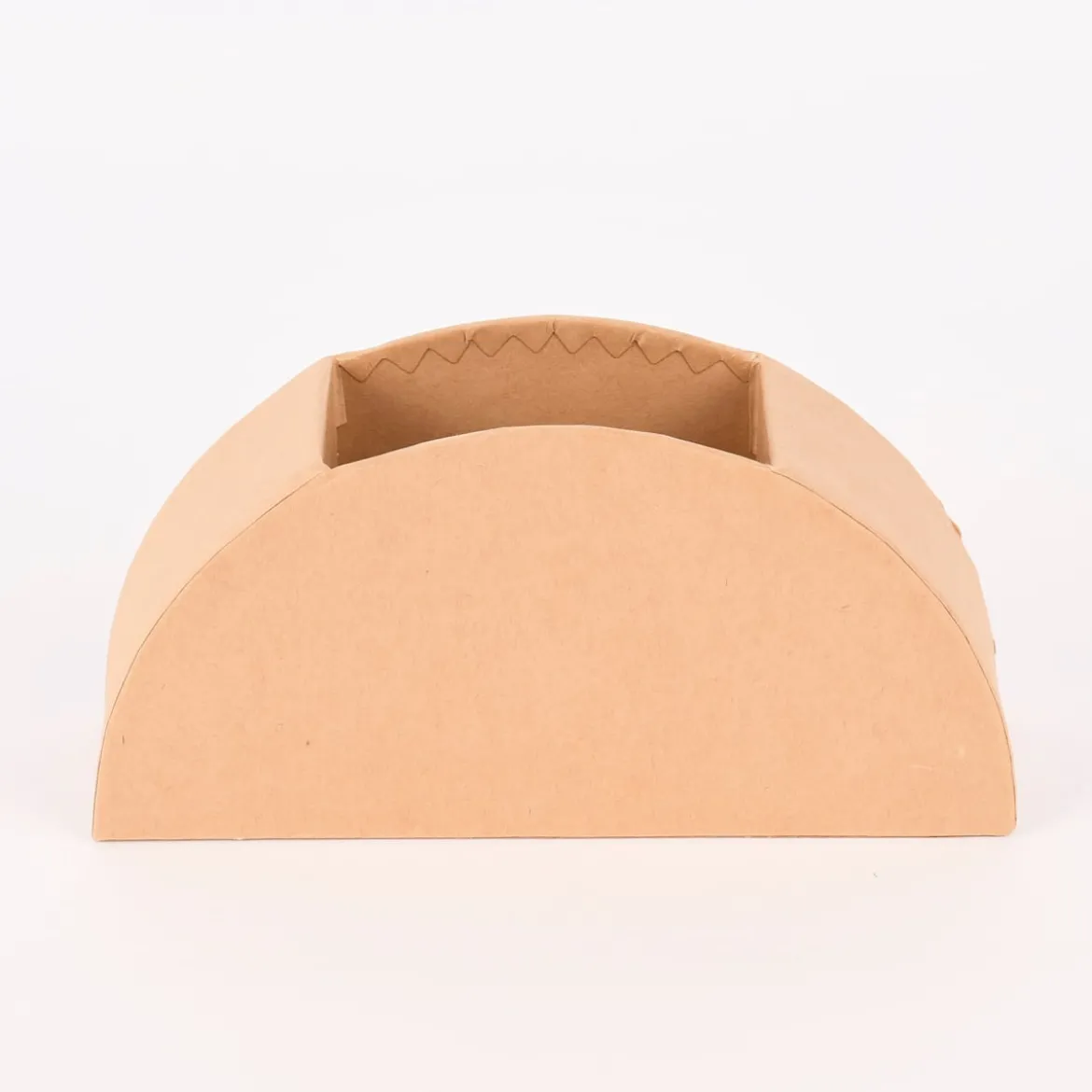 Rico Design Stiftehalter halbrund blanko natur 18x9x5cm