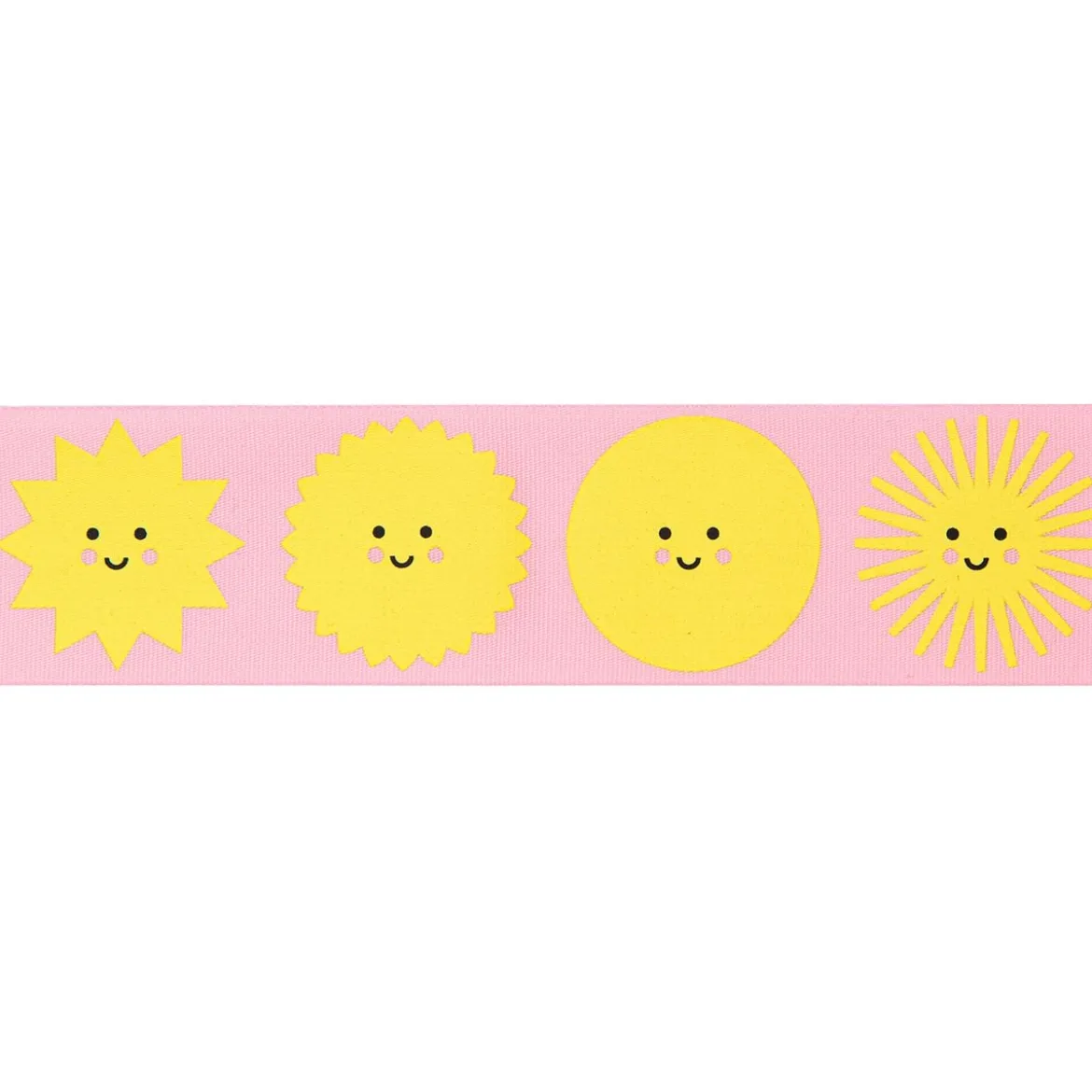 Rico Design Taftband Geschenkband Sonne rosa gelb Breite 38mm