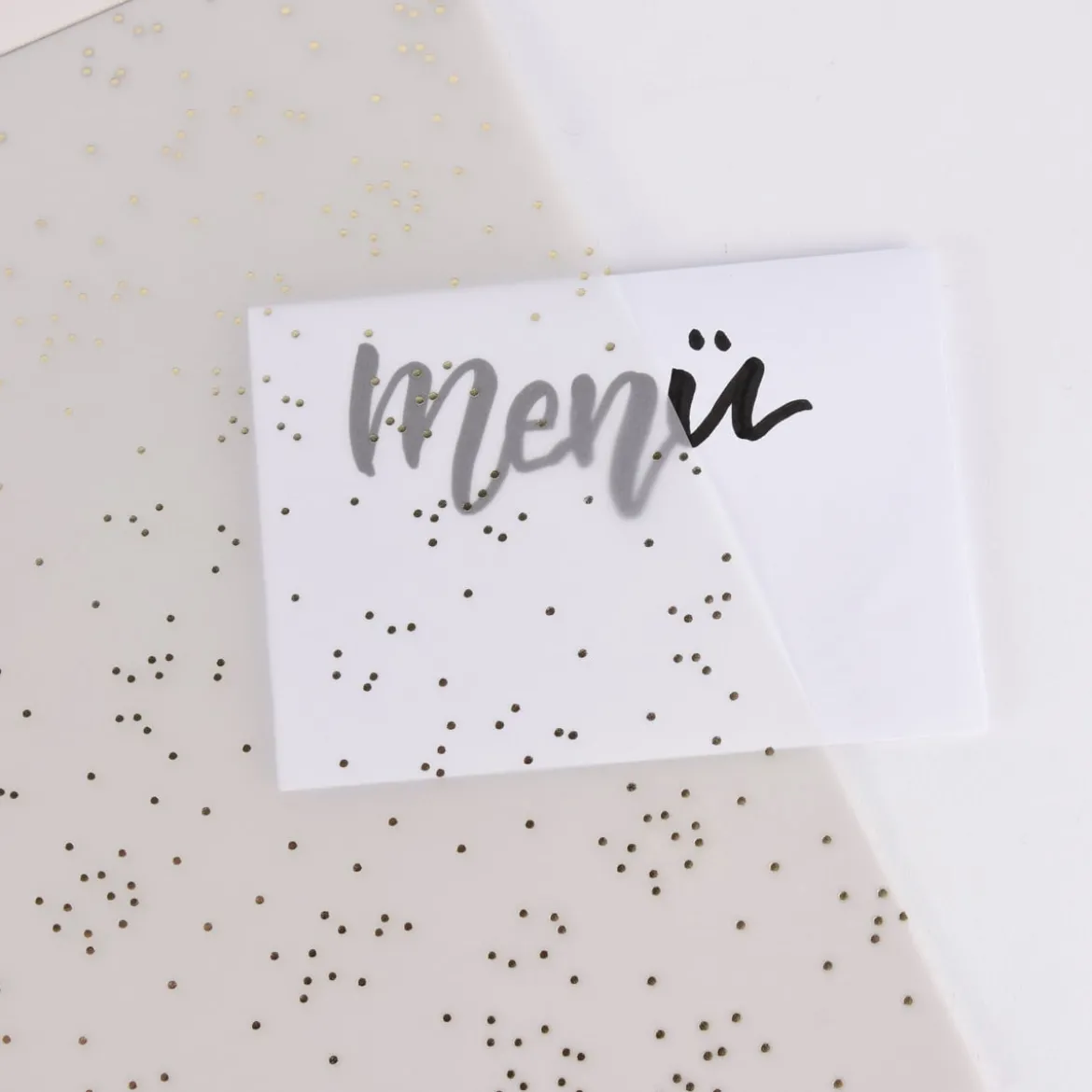 Rico Design Transparentpapierblock Punkte gold DIN A4 21x29,5cm