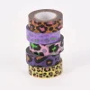 Rico Design Washi Tape 5er Set Leomuster bunt 5x10m
