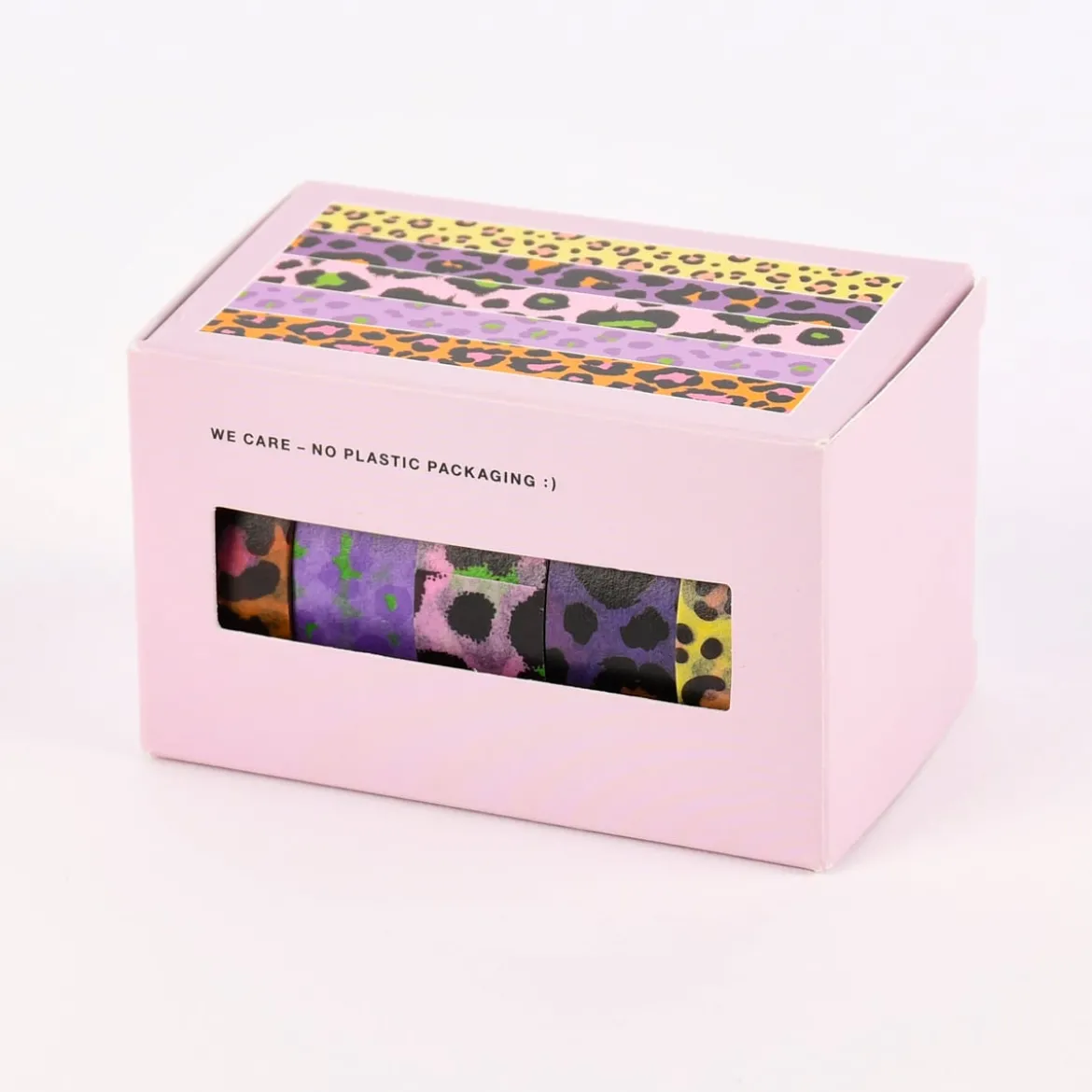 Rico Design Washi Tape 5er Set Leomuster bunt 5x10m