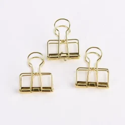 Rico Design Wire Clips 3 Stück goldfarben 32mm