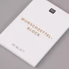 Rico Design Wunschzettelblock Sterne weiß goldfarbig A8 5x7,5cm