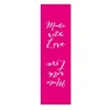 Rico Design 3x Webetikett Label MADE WITH LOVE pink 20x80mm