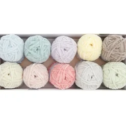Ricorumi Set Pastel Collection Nilli Nilli Chenillegarn 10 Stk á 25gr von Rico Design