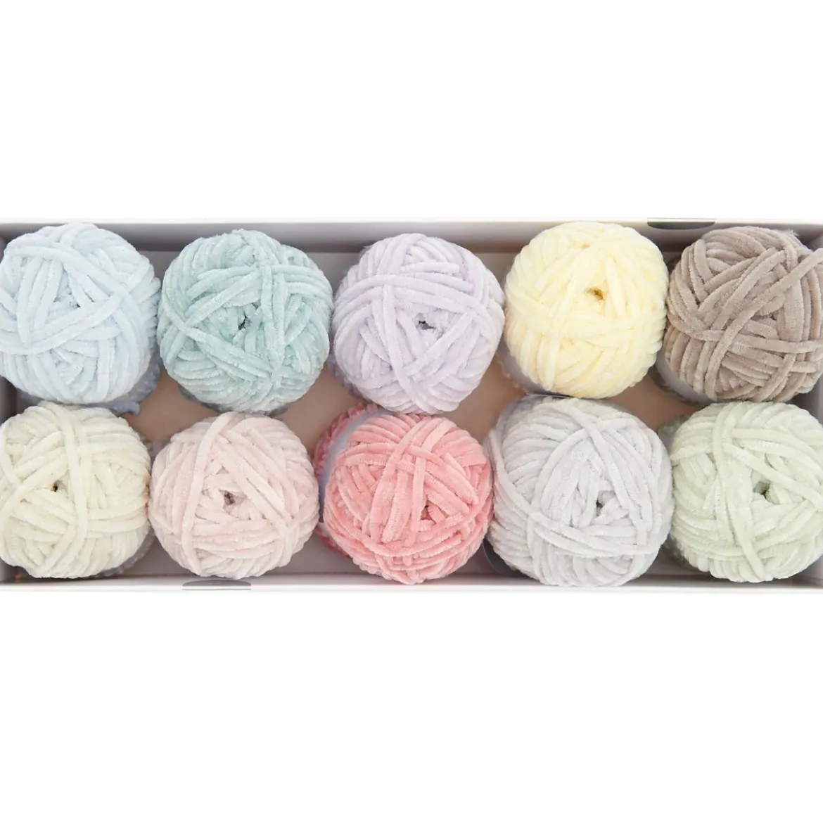 Ricorumi Set Pastel Collection Nilli Nilli Chenillegarn 10 Stk á 25gr von Rico Design