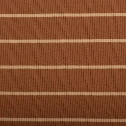Rippjersey Stoff Streifen braun beige Baumwolle elastisch Meterware 120 cm
