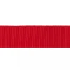 Ripsband elastisch rot einfarbig Breite: 5cm