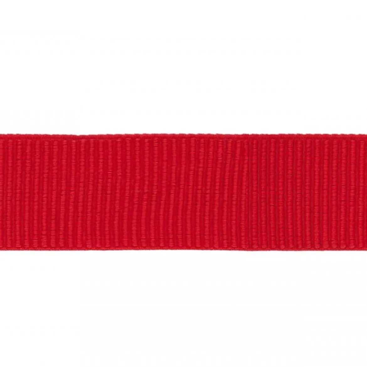 Ripsband elastisch rot einfarbig Breite: 5cm