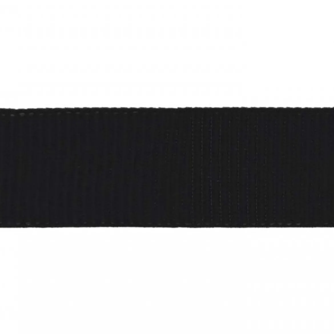 Ripsband elastisch schwarz einfarbig Breite: 5cm