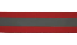 Ripsband reflektierend Reflektionsband rot silber Breite 5cm