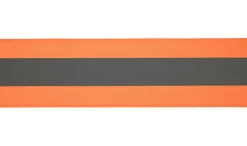 Ripsband reflektierend Reflektionsband neon orange silber Breite 5cm
