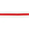 Ripsband Streifen weiß rot Breite: 3cm