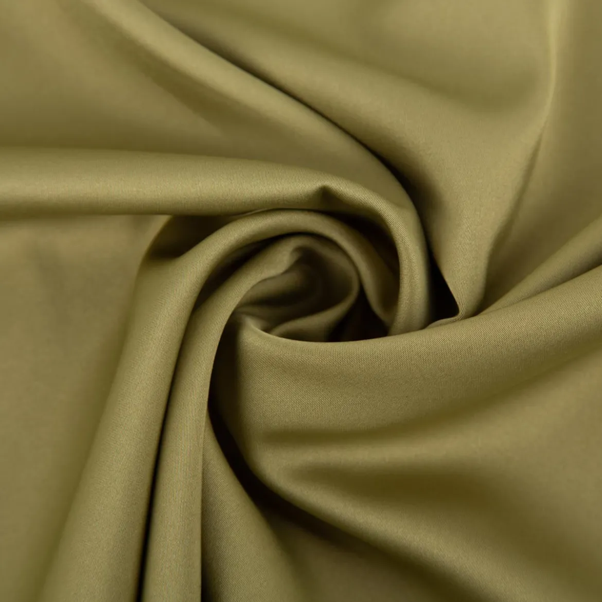 Royal Micro Satin Stoff Meterware olive 1,40m Breite