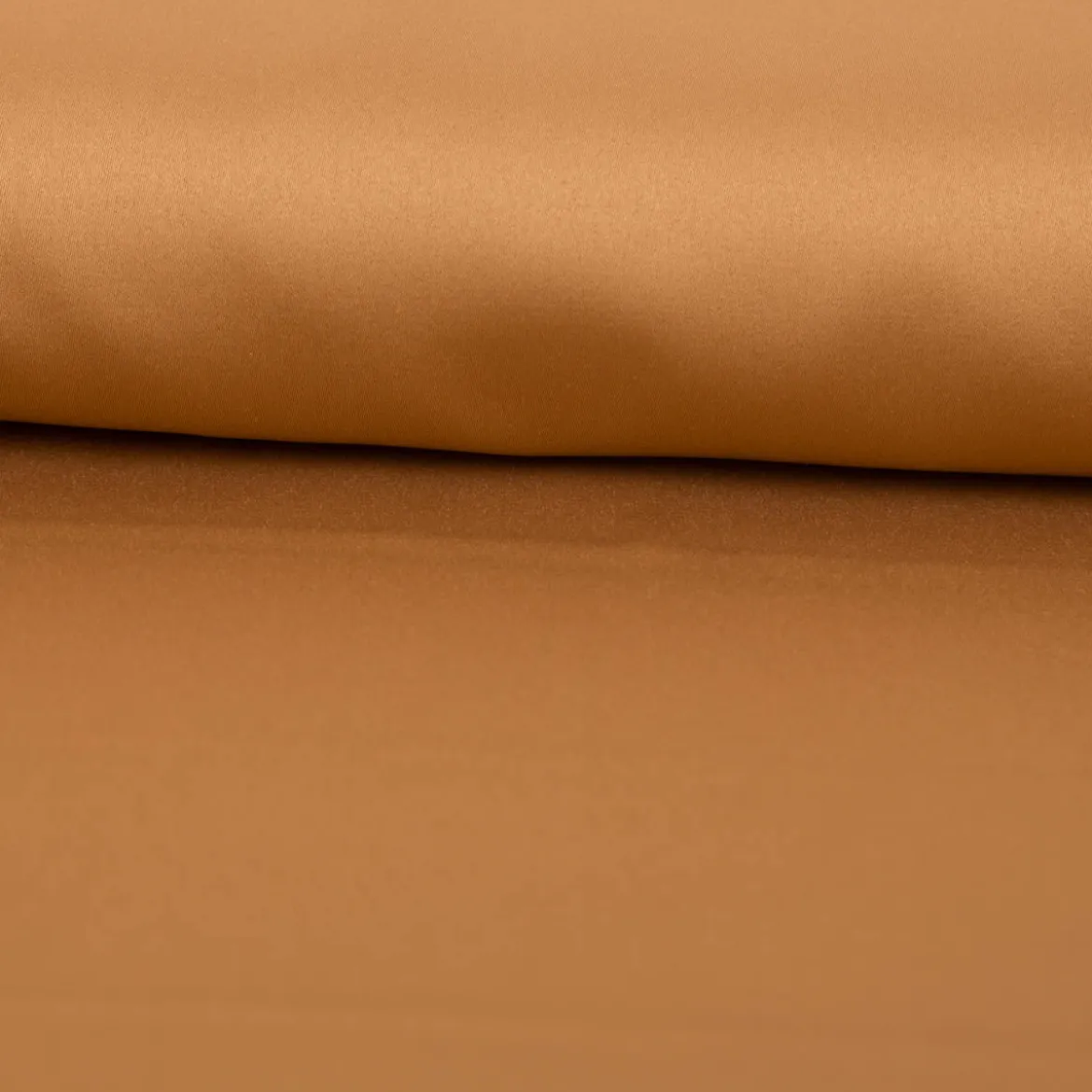 Royal Micro Satin Stoff Meterware camel-braun 1,40m Breite