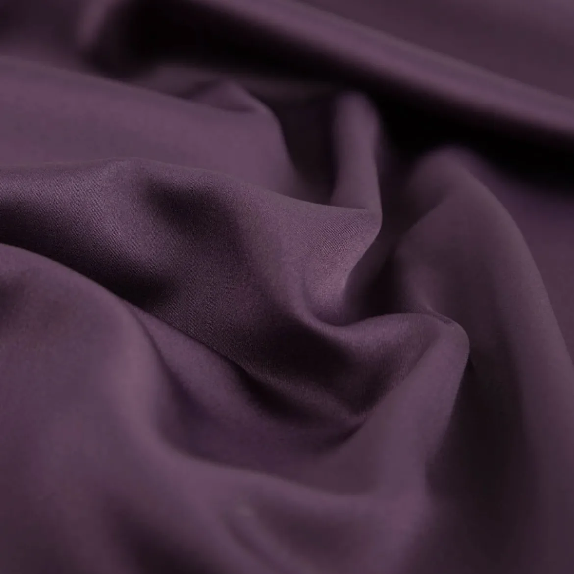 Royal Micro Satin Stoff Meterware aubergine 1,40m Breite