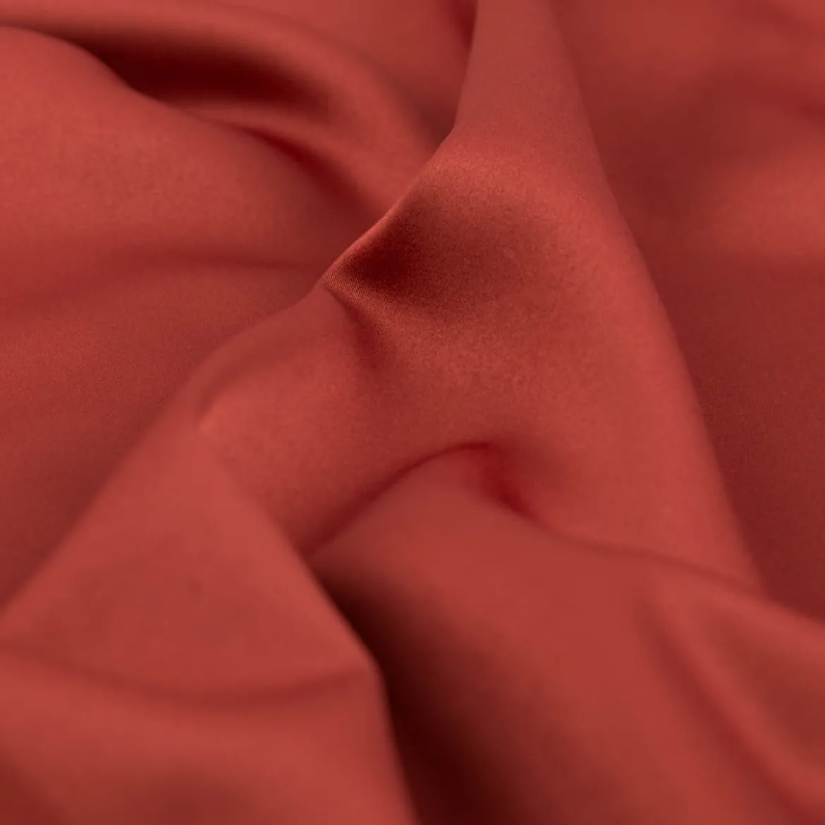 Royal Micro Satin Stoff Meterware terracotta-rot 1,40m Breite