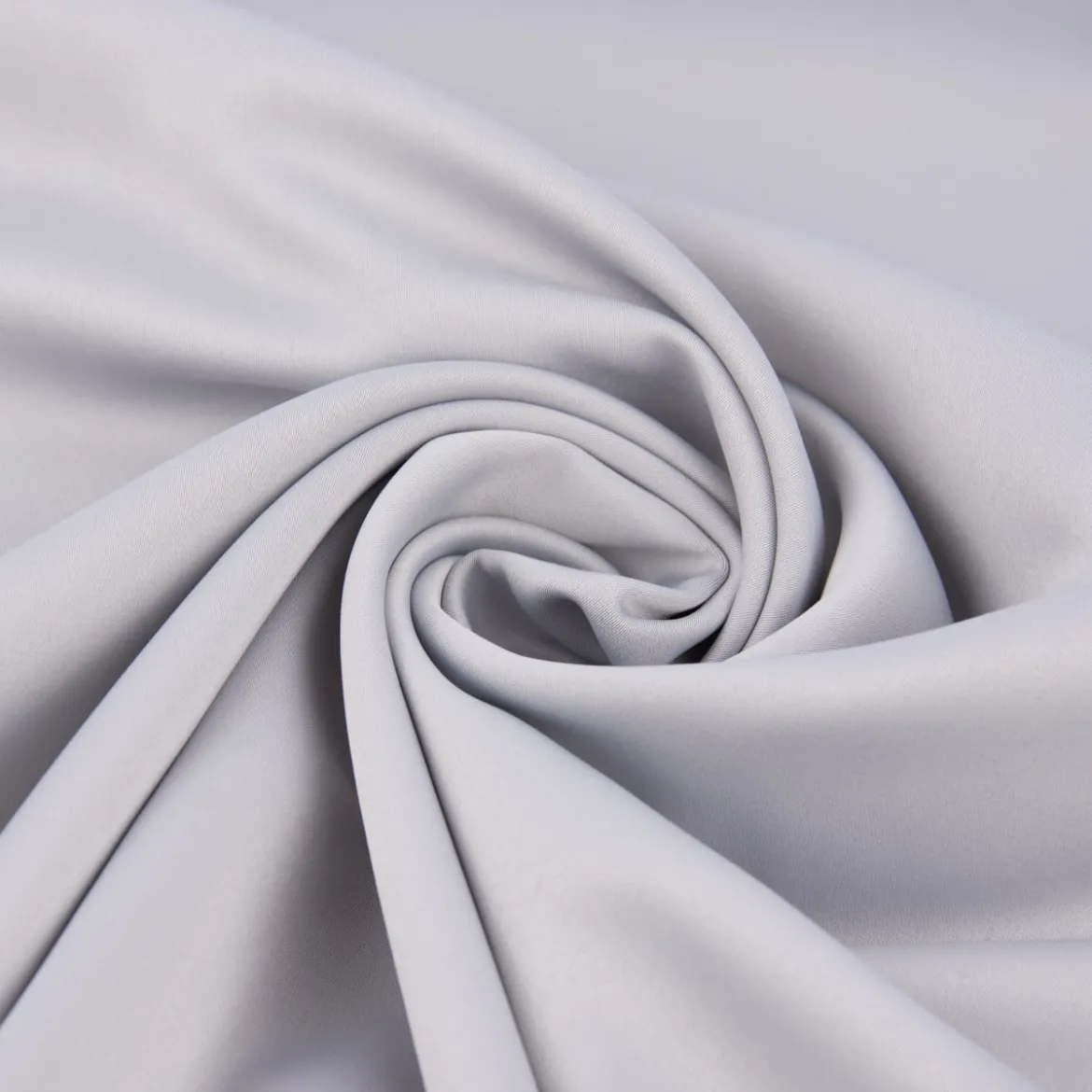 Royal Micro Satin Stoff Meterware hellgrau 1,40m Breite