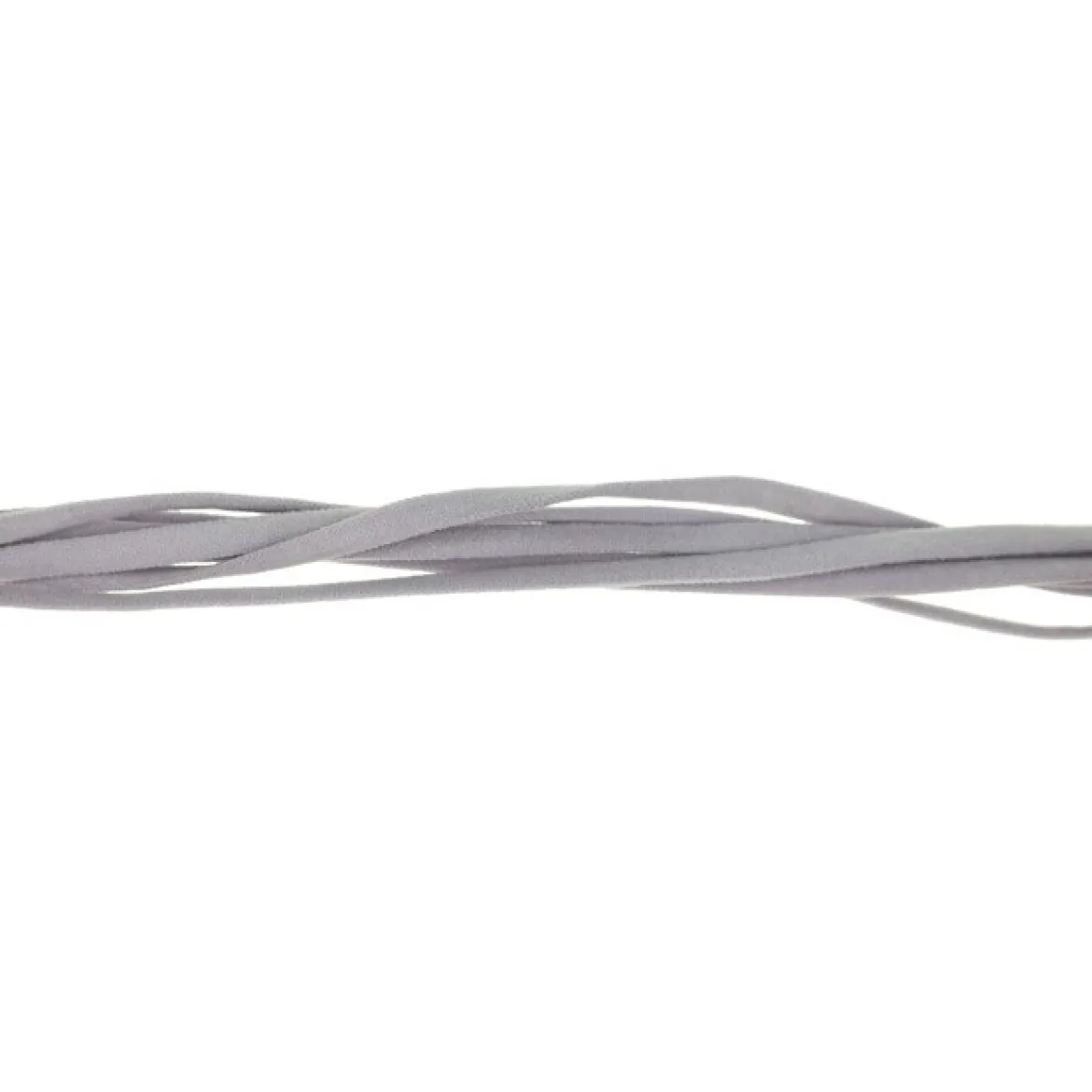 Rundgummi Gummikordel Extraweich Gummi Band rund hellgrau Breite: 5mm