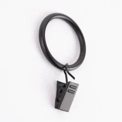 Rundringe 20mm mit Klammer Ø40mm 10 Stück schwarz