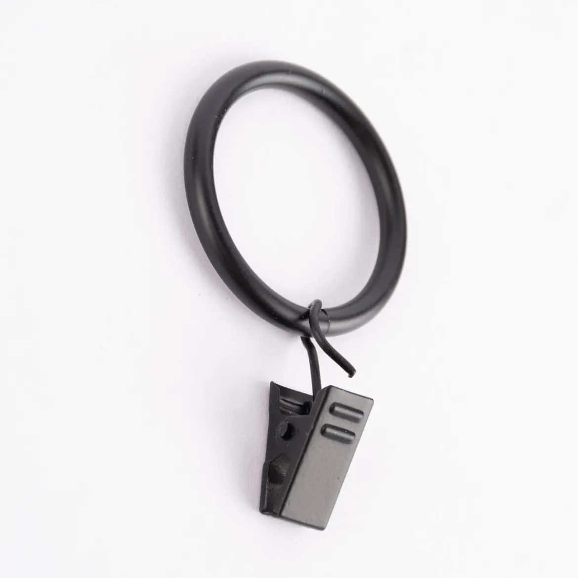 Rundringe 20mm mit Klammer Ø40mm 10 Stück schwarz